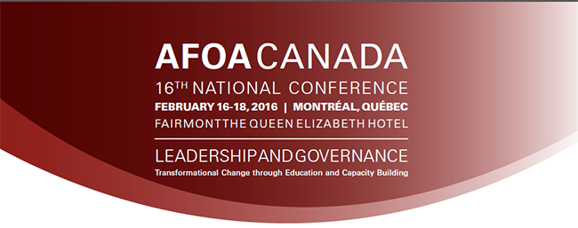 AFOA Canada 2016 Pre-Conference Workshops